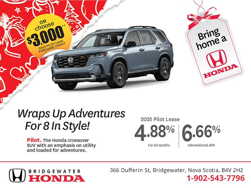 Get the 2025 Honda Pilot! 