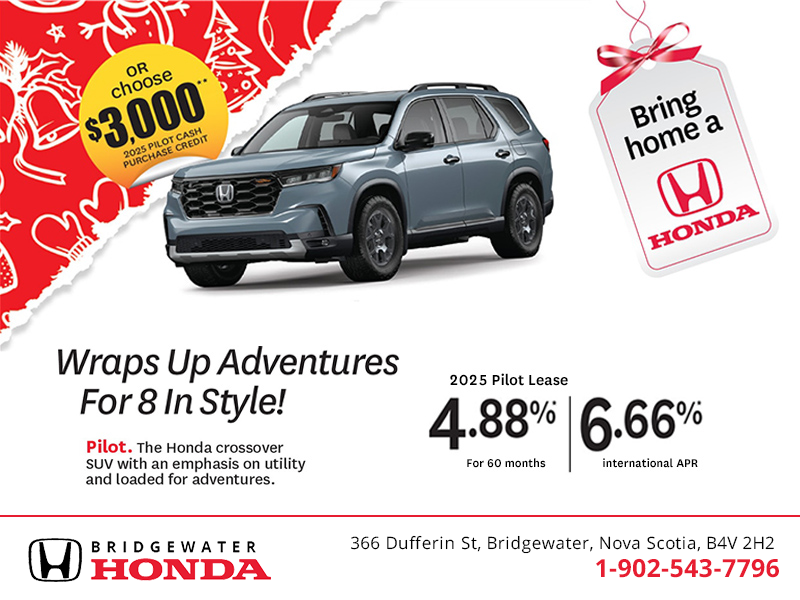 Get the 2025 Honda Pilot! 