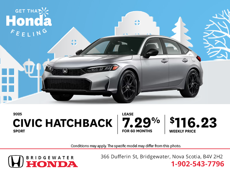 Get the 2025 Honda Civic Hatchback! 