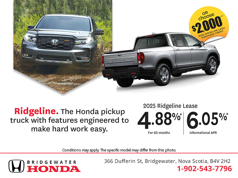 Get the 2025 Honda Ridgeline! 