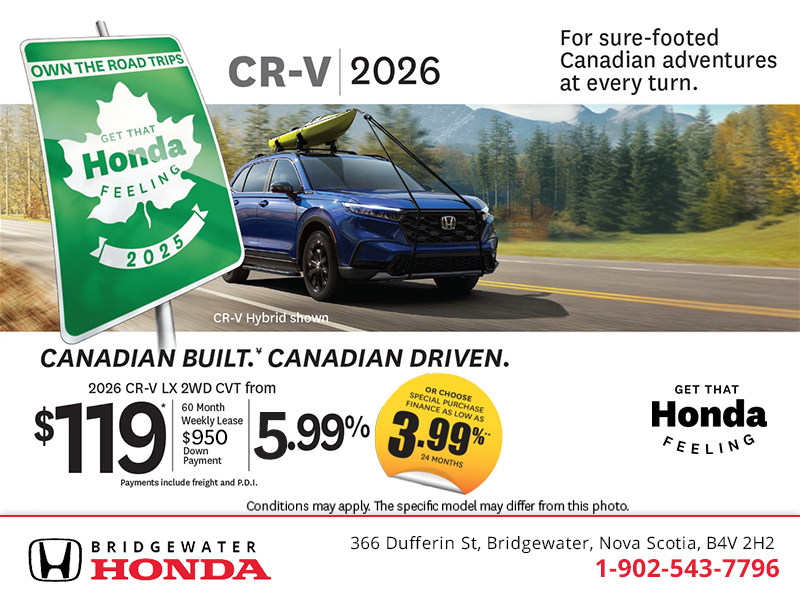 Get the 2026 Honda CR-V!