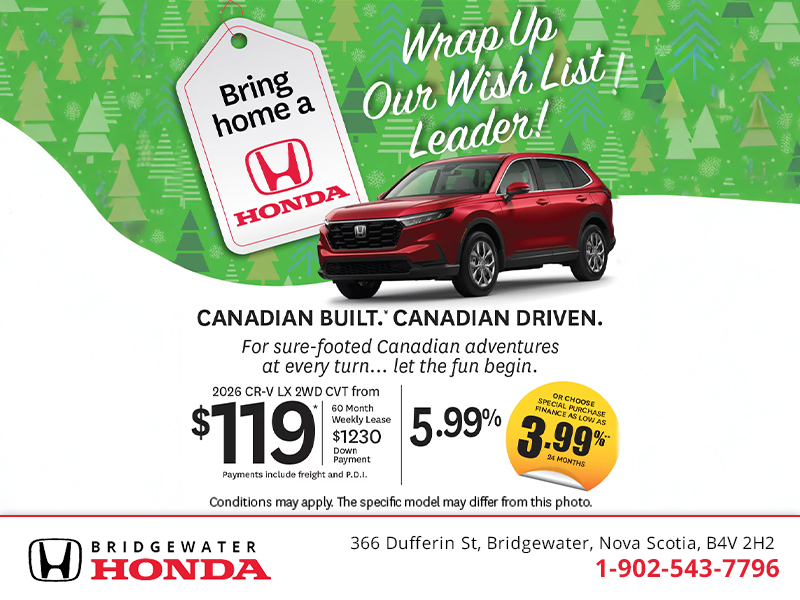 Get the 2026 Honda CR-V! 