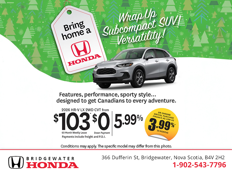 Get the 2026 Honda HR-V!