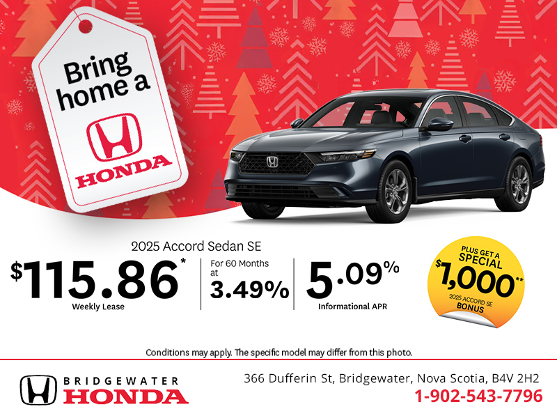 Get the 2025 Honda Accord! 