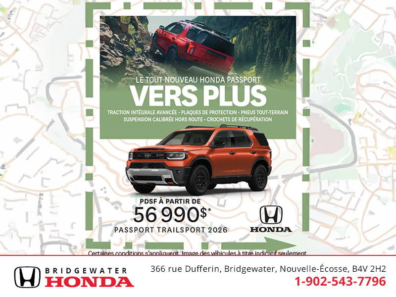 Procurez-vous le Honda Passport 2026 !