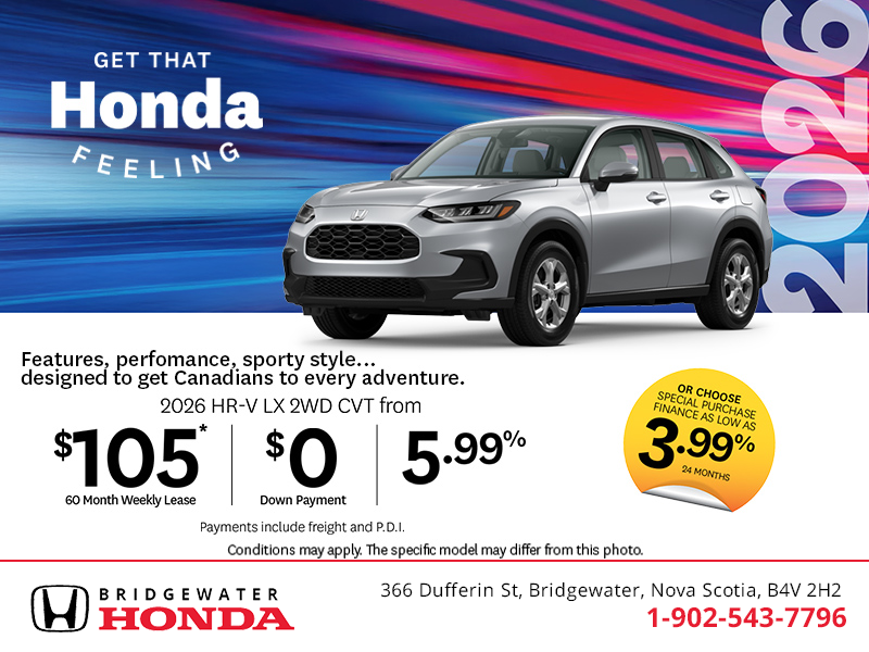 Get the 2026 Honda HR-V!