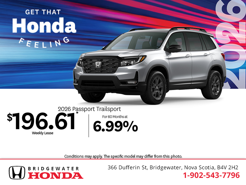 Get the 2026 Honda Passport!