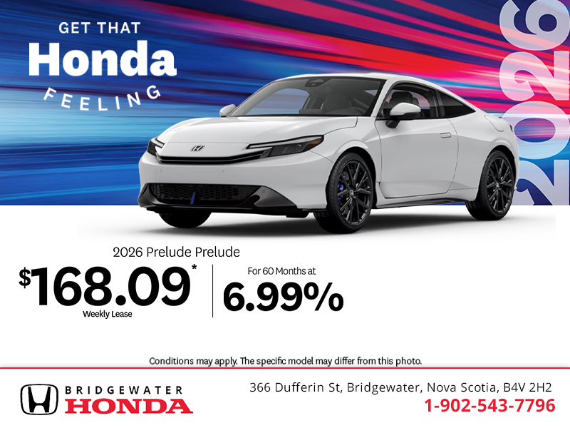 Get the 2026 Honda Prelude!