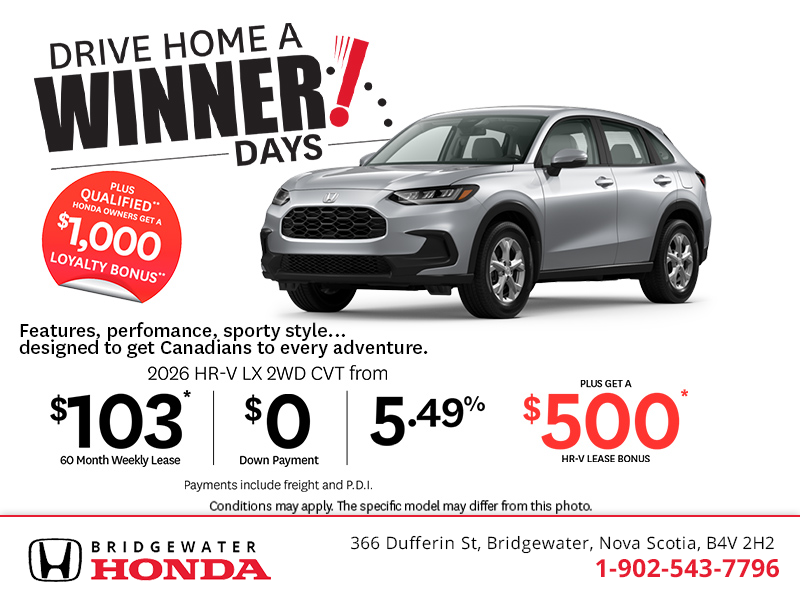Get the 2026 Honda HR-V!