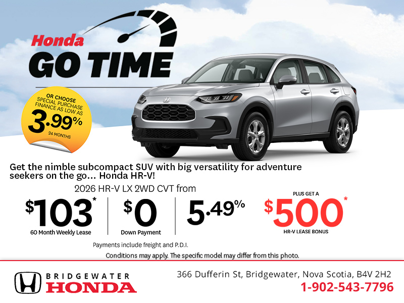 Get the 2026 Honda HR-V!