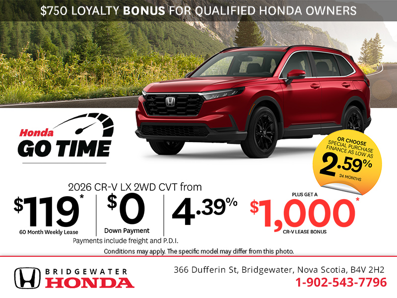 Get the 2026 Honda CR-V! 