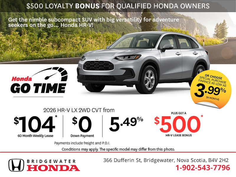 Get the 2026 Honda HR-V!