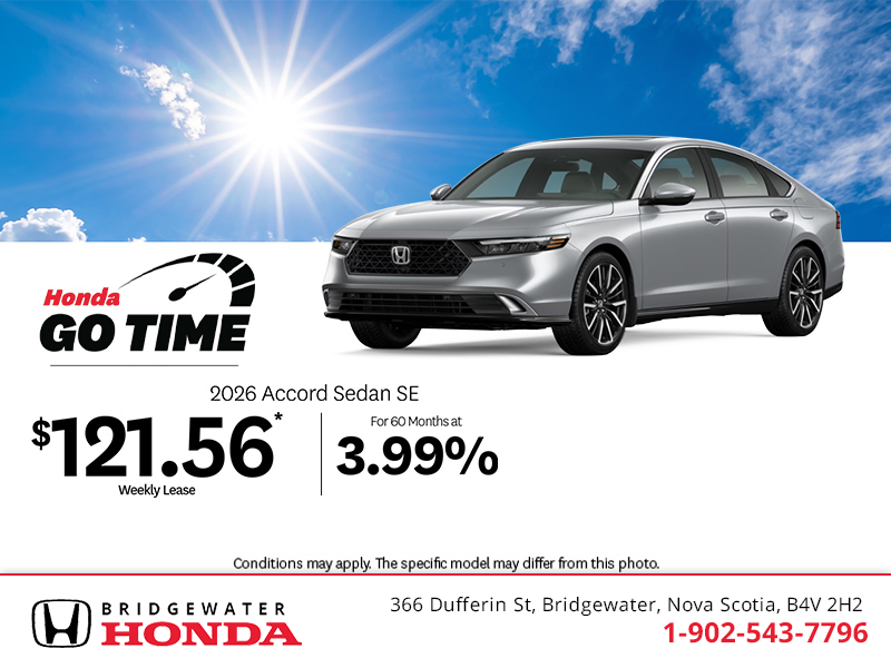 Get the 2026 Honda Accord! 