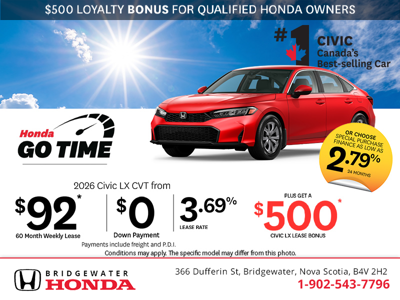 Get the 2026 Honda Civic!