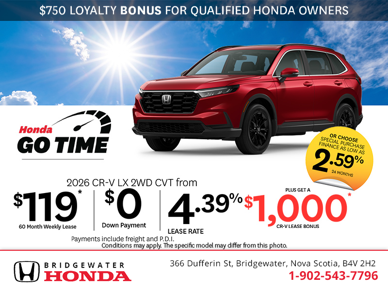 Get the 2026 Honda CR-V! 