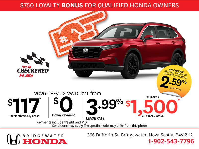 Get the 2026 Honda CR-V! 