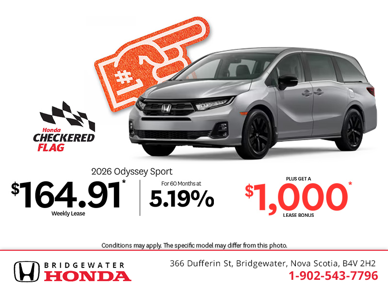 Get the 2026 Honda Odyssey! 