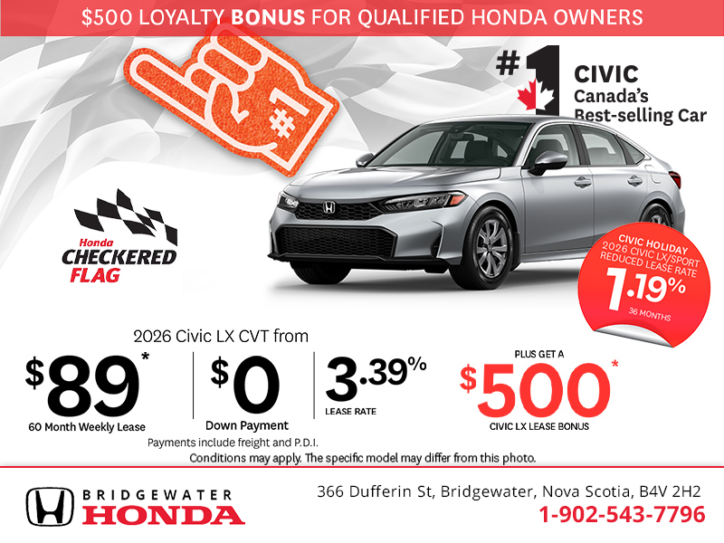 Get the 2026 Honda Civic!