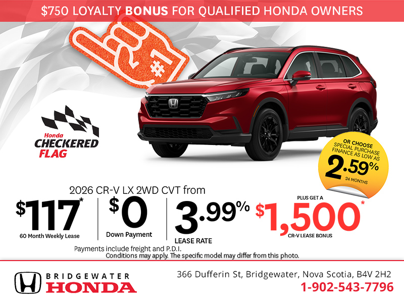 Get the 2026 Honda CR-V! 