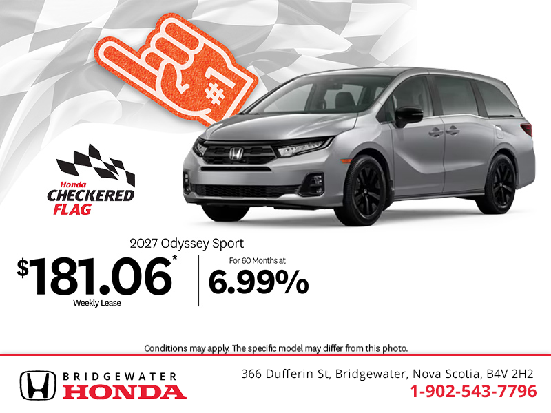 Get the 2027 Honda Odyssey! 