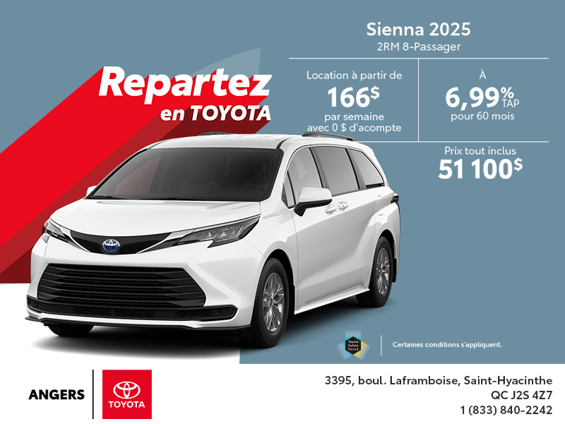 Toyota Sienna Hybrid 2025