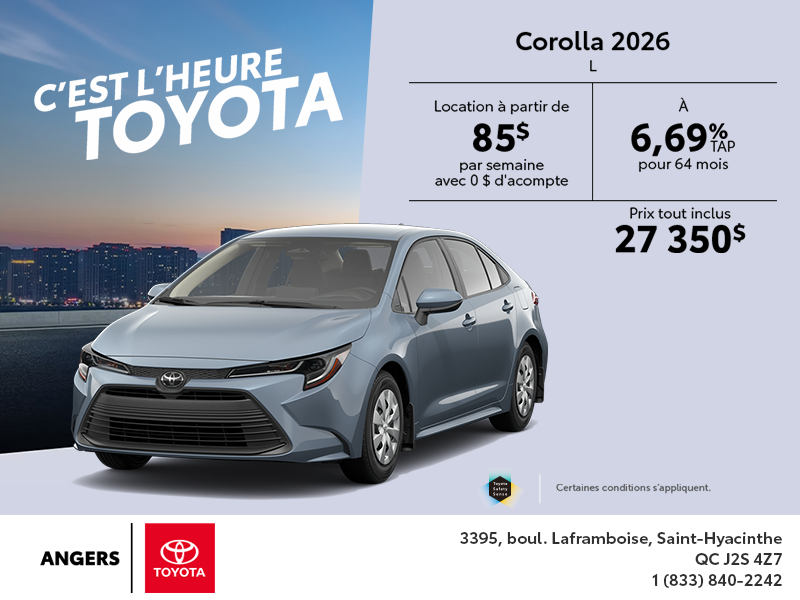 Toyota Corolla 2026