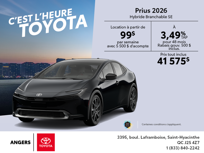 Toyota Prius Plug-In Hybrid 2026