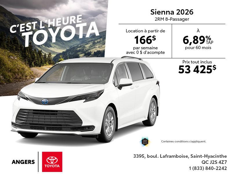 Toyota Sienna Hybrid 2026