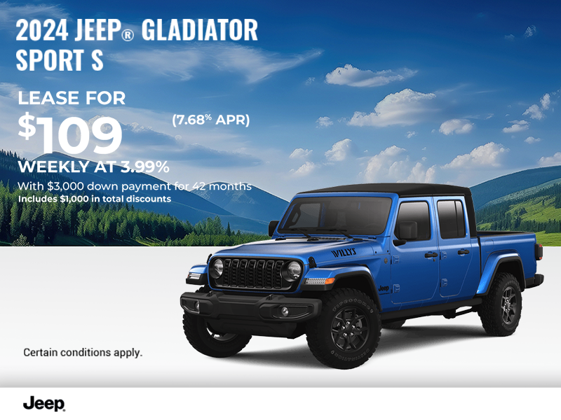 Get the 2024 Jeep Gladiator!