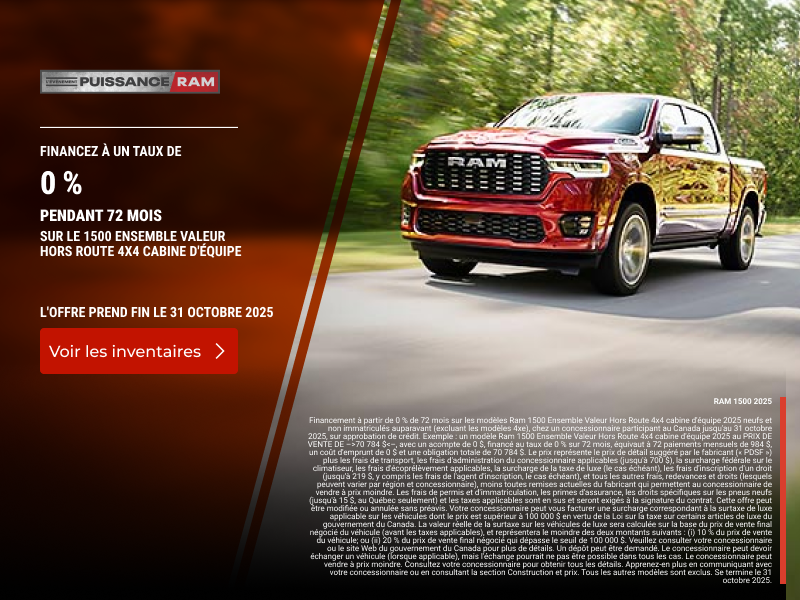 L'événement mensuel RAM