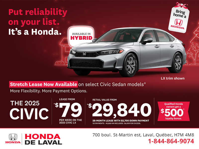 Get the 2025 Honda Civic! 