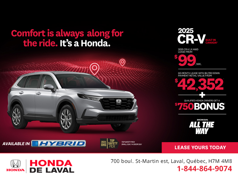 Get the 2025 Honda CR-V!