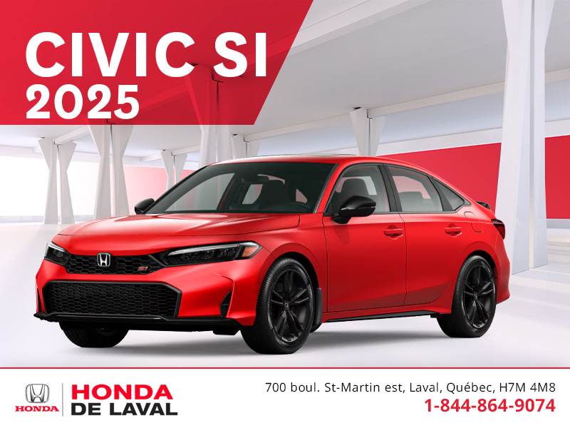 Obtenez le Honda Civic Si 2025 !