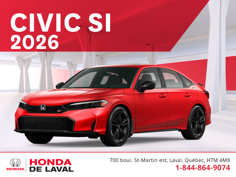 Obtenez le Honda Civic Si 2026 !