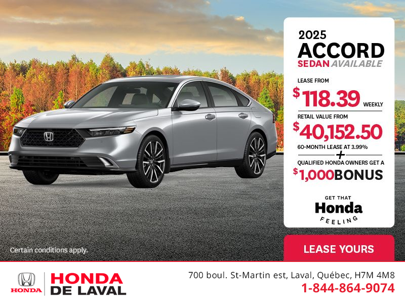 Get the 2025 Honda Accord!