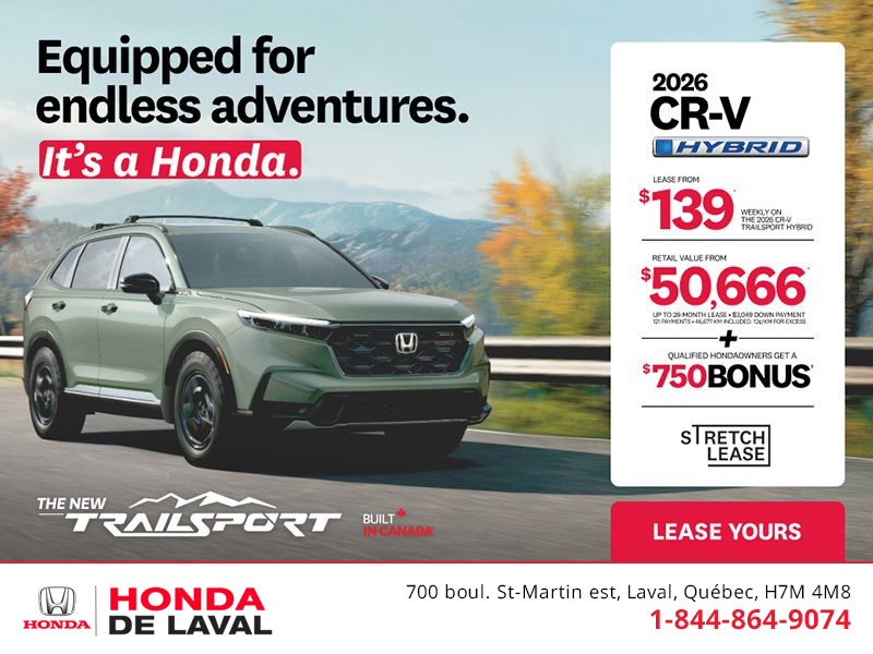 Get the 2026 Honda CR-V Hybrid!