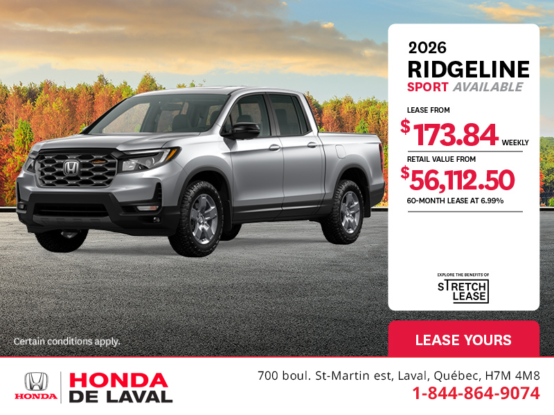 Get the 2025 Honda Ridgeline! 