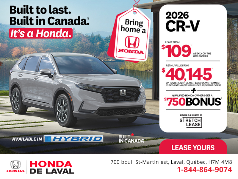 Get the 2026 Honda CR-V! 
