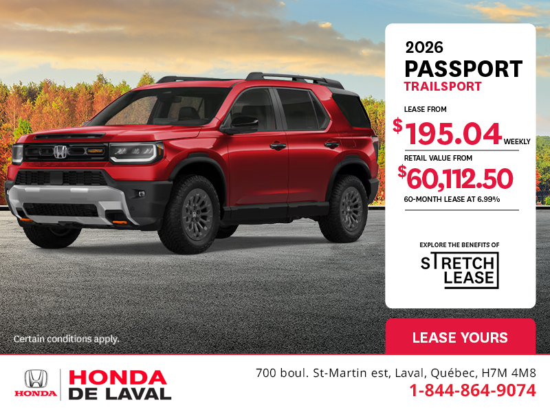 Get the 2026 Honda Passport! 