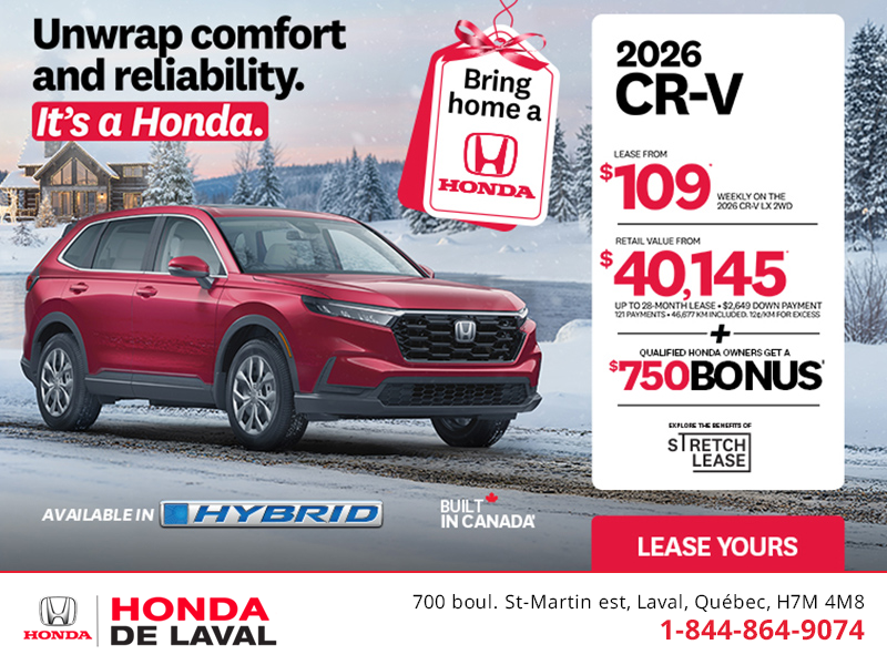 Get the 2026 Honda CR-V! 