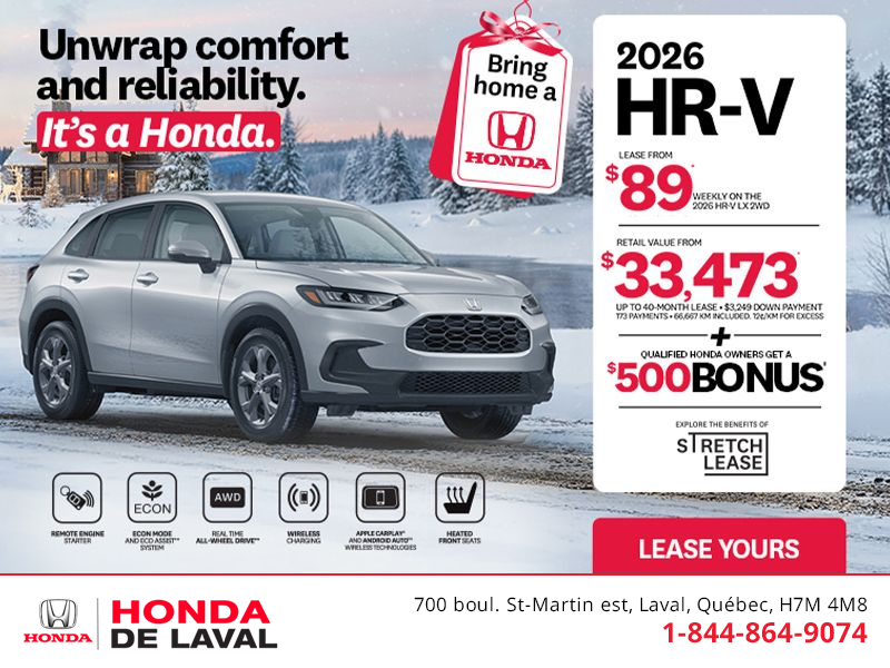 Get the 2026 Honda HR-V! 
