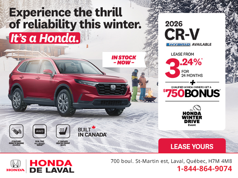 Get the 2026 Honda CR-V! 