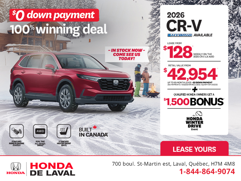 Get the 2026 Honda CR-V! 