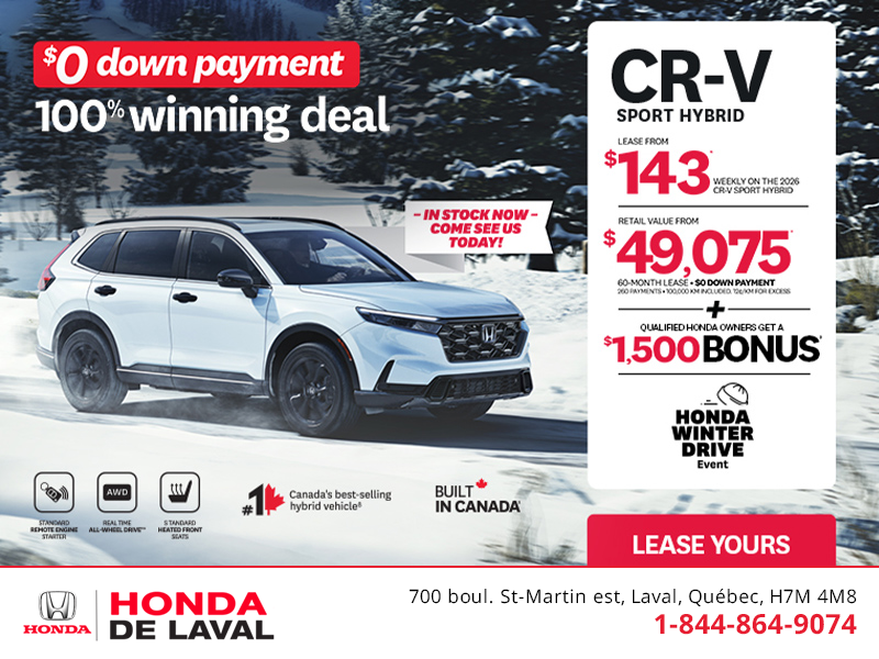 Get the 2026 Honda CR-V Hybrid!
