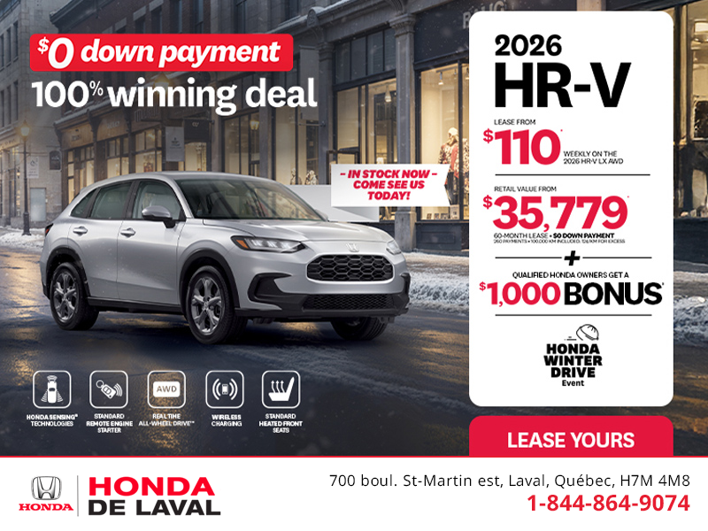Get the 2026 Honda HR-V! 