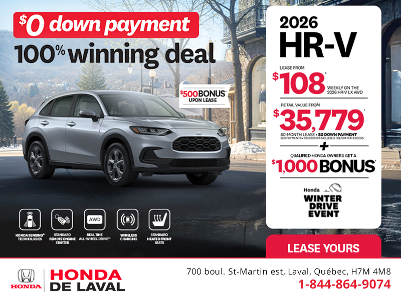 Get the 2026 Honda HR-V! 