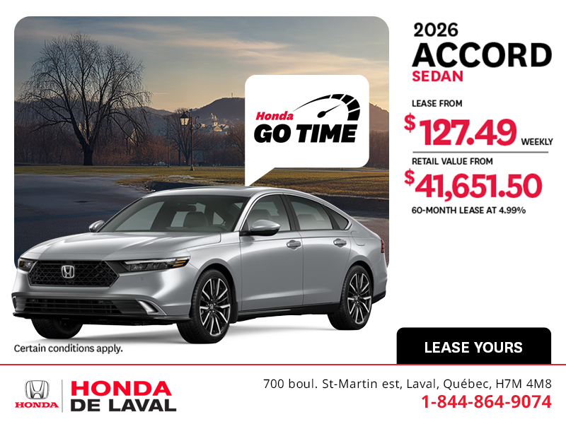 Get the 2026 Honda Accord!