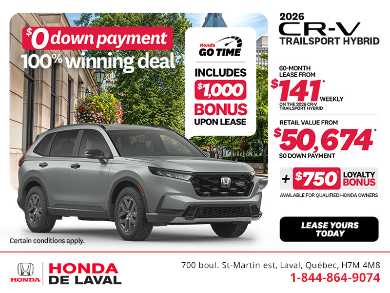Get the 2026 Honda CR-V Hybrid!