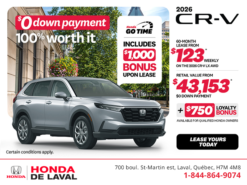 Get the 2026 Honda CR-V! 