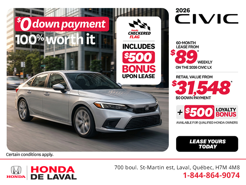 Get the 2026 Honda Civic! 